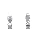2pcs Stainless Steel Hasp Clasp Latches, Marine Boat Anti-Rattle Cabinet Door