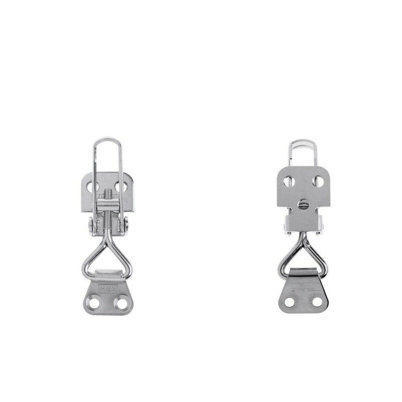 2pcs Stainless Steel Hasp Clasp Latches, Marine Boat Anti-Rattle Cabinet Door