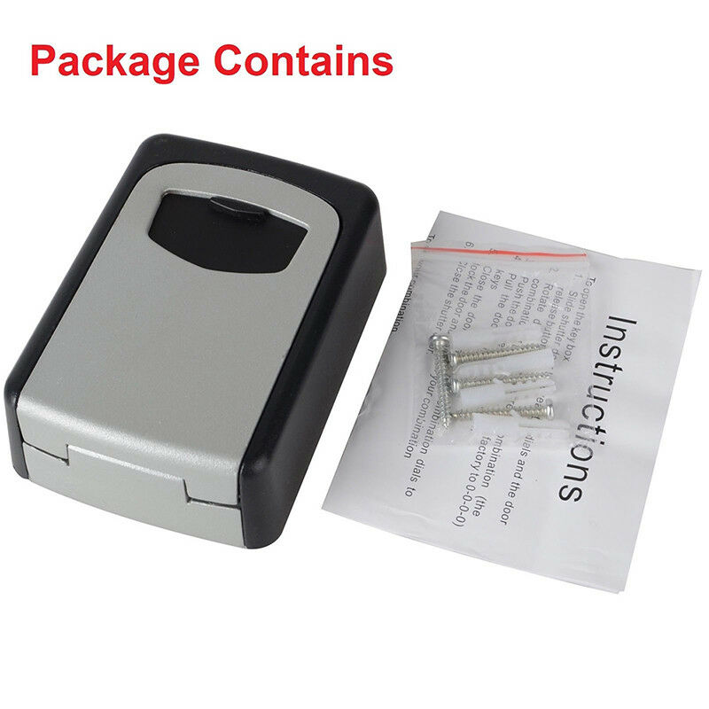 4 Digit Outdoor High Security Wall Mounted Key Safe Box Code Secure Lock-Stora3C