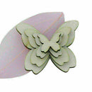 50 pcs Wooden Butterflies Shape Craft Embellishments Scrapbook Wood Arts Us S8M5