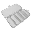Plastic 5 Compartments Fishing Tackle Box Fish Lure Hook Bait Storage Case