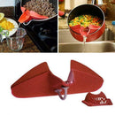 Kitchenware Gadget Silicone Water Washing Rice Soup Funnel Cooking Pourer T U5F0