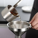 Long Handle Stainless Steel Wine Dipper Sauce Ladle Flat Bottom Spoon 500ml