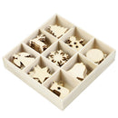 72pcs Christmas Decor Wooden Hanging Ornament Xmas Tree Small Pendant (1)