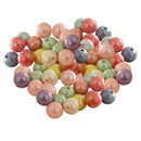 92pcs Assorted Round Acrylic Spacer Beads for Jewelry Making Beading 10mm
