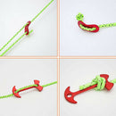 Reflective Canopy Tent Rope Guy Line Camping Cord Outdoor 50m Runner Guide Rope
