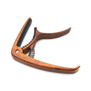 Guitar Capo Wood Grain Folk Guitar Key Trigger Quick Change Tuning Clamp