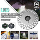 Outdoor 48 LED Umbrella Lamp Night Light Pole Patio Yard Garden Camping ligh Bj