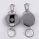Resilience Steel Wire Elastic Keychain Recoil Sporty Alarm Key Rings Anti Lost3c