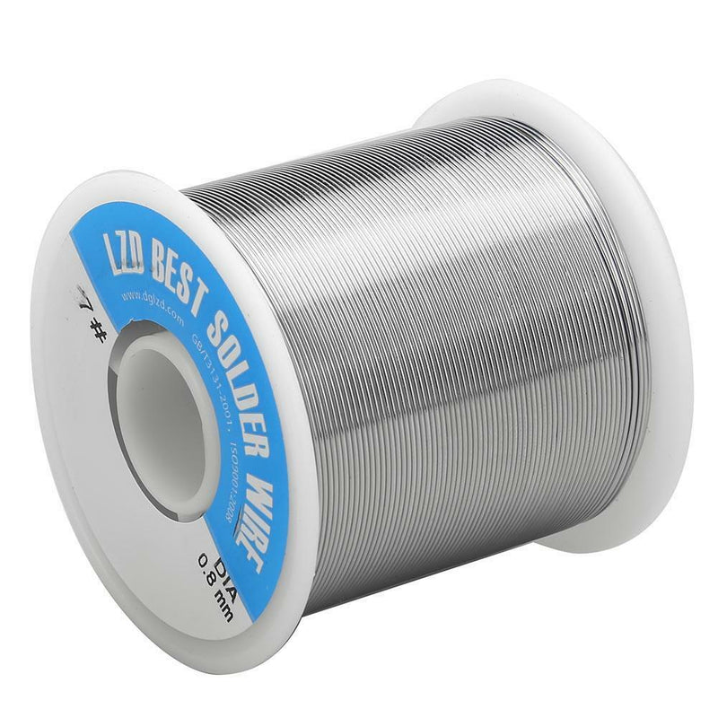 0.8mm 63/37 Tin Lead Solder Wire Rosin Core Soldering 3% Flux Reel Tube 500g
