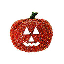 HOT STYLE LOVELY CRYSTAL HALLOWEEN CHRISTMAS PUMPKIN BROOCH PIN JEWELRY GIFT
