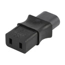 IEC320 Male C8 To Female C9  Power Extension Adapter 6A  250V