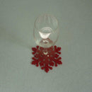 4pcs Christmas Snowflake Cup Coaster Mat Anti-Skid Anti-Dust Placemat Decor