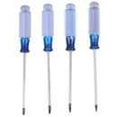 Clear Blue Grips T5 T6 T8 T10 Torx Screwdriver Bit 4 Pcs I6G9