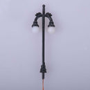 20pcs/pack 1:150 Scale LED Railway Train Double-Head Lamp Street Light Black