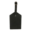 Qty(2x) PU Leather Waterproof Luggage Tag Travel Suitcase Label Black