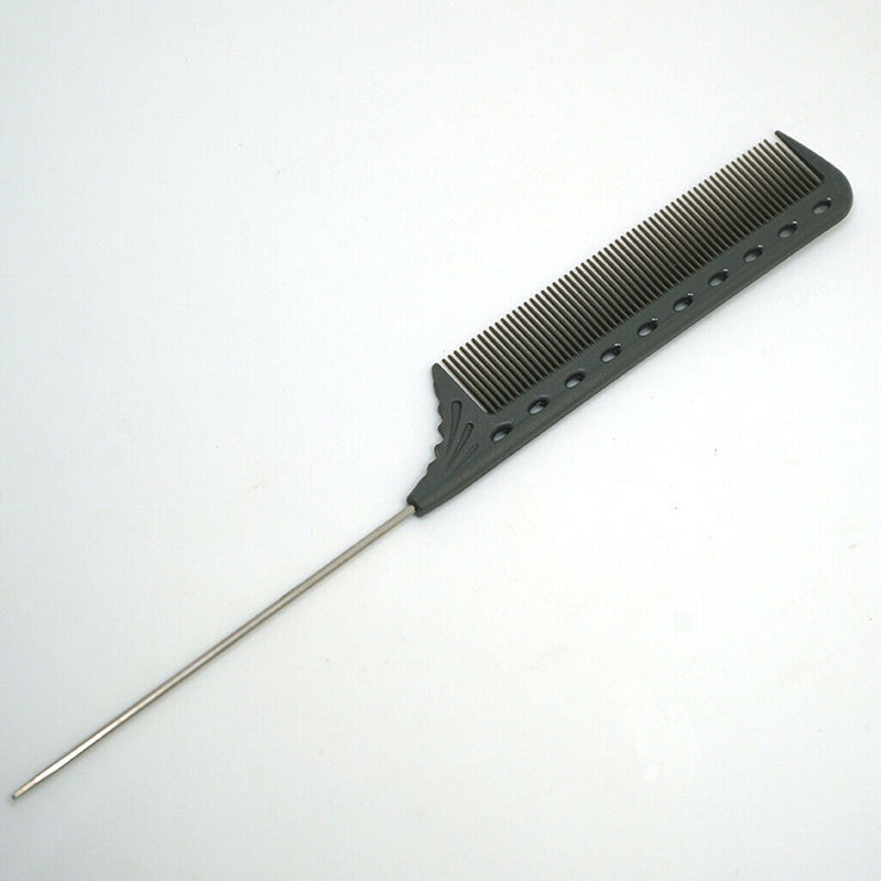 2 Pieces Pro Salon Metal Pintail Combs Styling Highlighting Comb Anti static