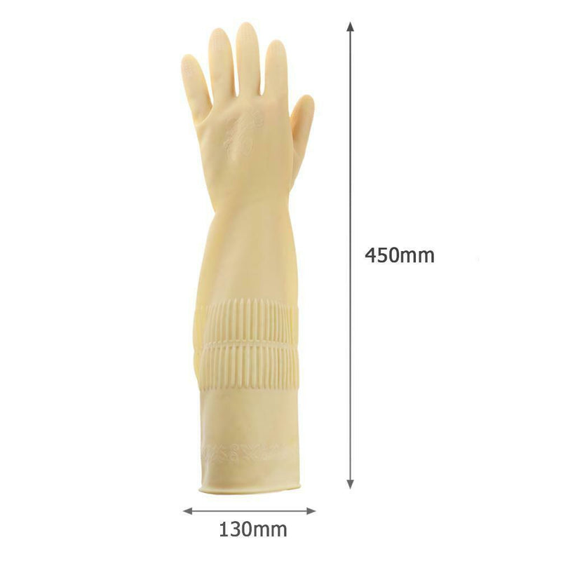 1 Pair Natural Latex Gloves Garden Rubber Wear Resistant Working Gloves