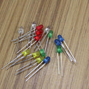 100x 3mm Five Color Red Green Blue Yellow White Light LED Emitting Diod HND
