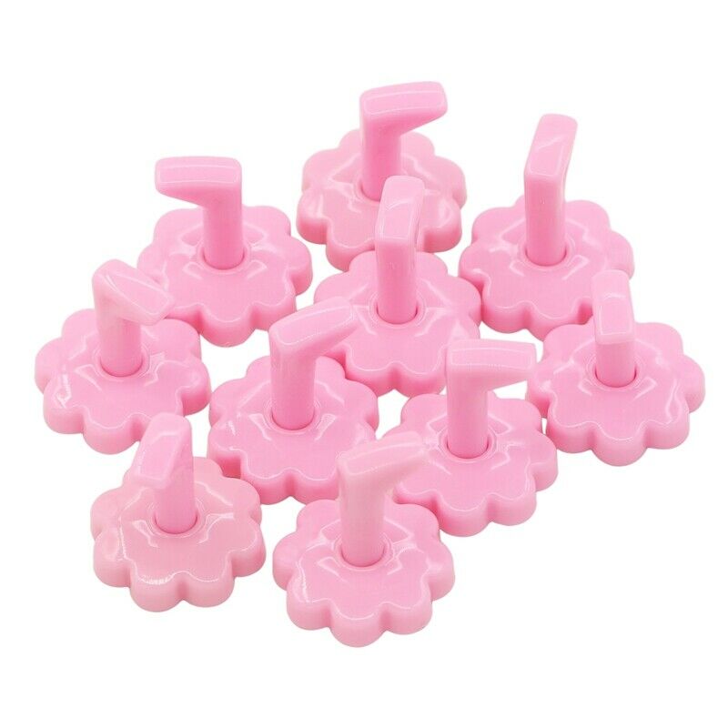 10 Pcs Wintersweet Shape Practice Training Stands Nail Art False Tip Holder W3A2