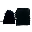 100Pcs Mini Velvet Bags Jewelry Drawstring Bag Gift Pouch Sack 5x7cm 2Colors