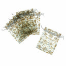 25 Pieces Snowflake Christmas Organza Gift Bags Wedding Favor Bags Jeweller
