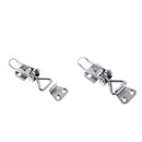 2pcs Stainless Steel Hasp Clasp Latches, Marine Boat Anti-Rattle Cabinet Door
