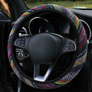 Automotive Boho Ethnic Flax Car Accessory Steering Grip 1 Wheel New 38cm Co D1H7