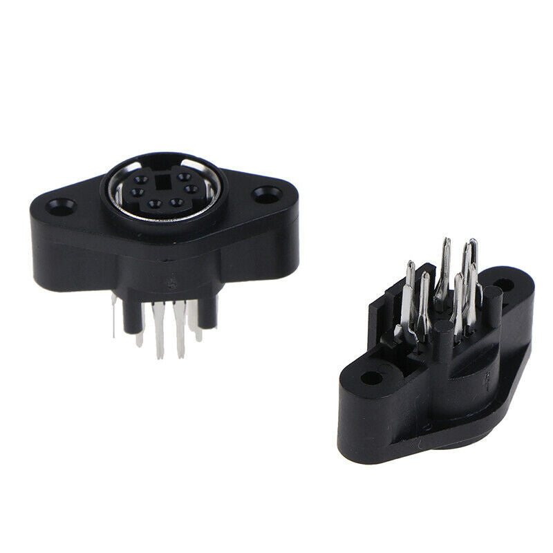 5PCS MDC/S Terminal Socket DIN Jack Connector  Mini PS2 6Pin 6P SocketB Gw