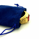 50 Pieces Blue Soft Velvet 5x7cm Jewelry Candy Pouch Christmas Party Supplies