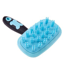 Pet Dog Cat Silicone Massage Comb Hair Removal Grooming Cleaning Brush Pink