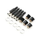 5 Pcs 5.5mm x 2.1mm Male DC Power Plug Connector Screw Lock Female Panel.Soc Px
