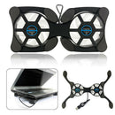 Portable Compact USB Mini Cooling Pads Mute Cooler for 7-15 Inches Laptop