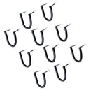 10Pcs RJ11 Male to Male Curley Telephone Extension Coil Cable Cord 2m Black