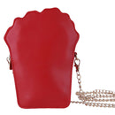 Woman Cupcake PU Chain Bag Popcorn Crossbody Messenger Bag (French Fries