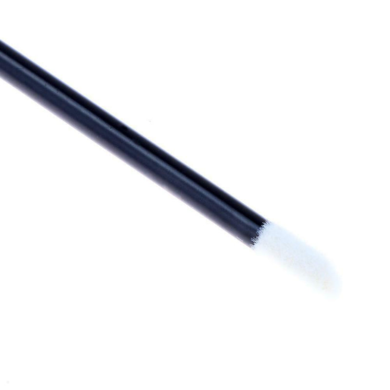 50pcs Disposable Lip Brush Lipstick Gloss Wands Lipbrush Makeup Tool Black A
