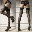 Sexy Women's Sheer Lace Top ThighHighs Stockings Garter Belt Suspender S laps