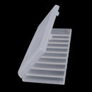 1PC White 10 Grid Battery Holder Organizer Container AA Batteries Storage  OZ