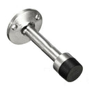Cylinder Stainless Door Stop Stopper Buffer Wall Mounted Fixed Rubber Tool liau