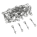 50 Pieces Fast Connecting Clips Fishing  Clips Swivels Connector 26mm