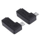 2pcs 90 Degree Mini USB Female to Micro USB Male Adapter Connector