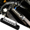 100Amp 7-Point Bus Bar Power Distribution Block with 5 Screws + 2 Studs