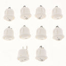 24 x 20mm Car Round Green LED Light Rocker Toggle Switch 6A/125V Board Sales