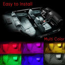 4PCS 9LED 7 Colors RGB LED Knight Rider Strip Light Bar Wireless Remote  TTG