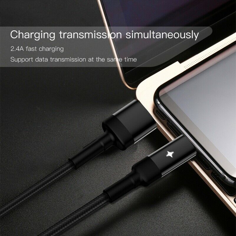 Micro-To USB Auto Disconnect Cable Smart Power-Off Charge 2.4A Fast for Xia S8U8