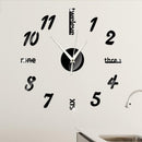 Creative Quartz Clock Acrylic Ultra Silent Wall Clock Living Room Decor