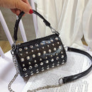 New Fashion Handbags Trend Line Multi-Rivet Ladies Shoulder Bag Wild Messen