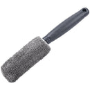 Car superfine fiber long handle tires brush clean cloth tire brush gray P4S8