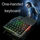 K1 Wired One Handed Mechanical Feel Gaming Keyboard RGB Backlit Keypad AU P9K4