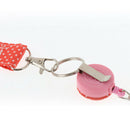 5pcs Retractable Reel Lanyard Clip Flat Neck Straps for Key Chains ID Badge